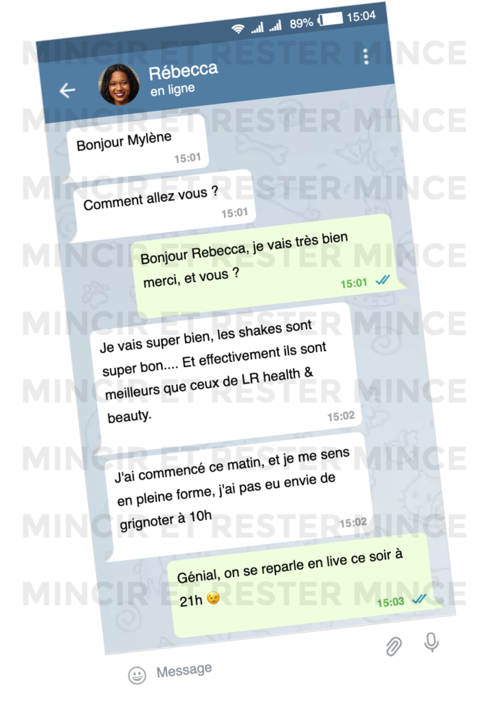 Résultats de Rebecca Mincir et rester mince Résultats Mincir et rester mince